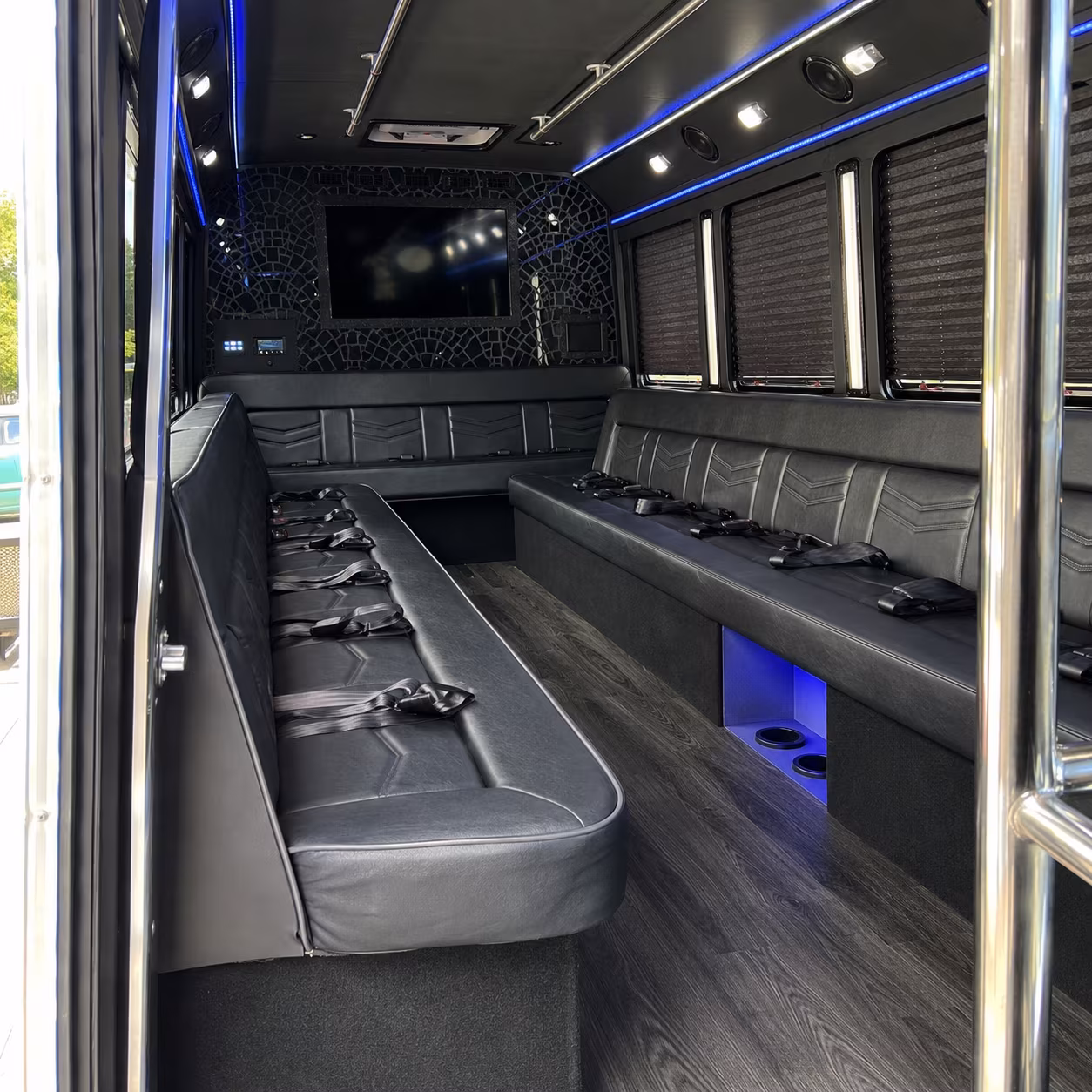 28 Passenger Party Bus Interior