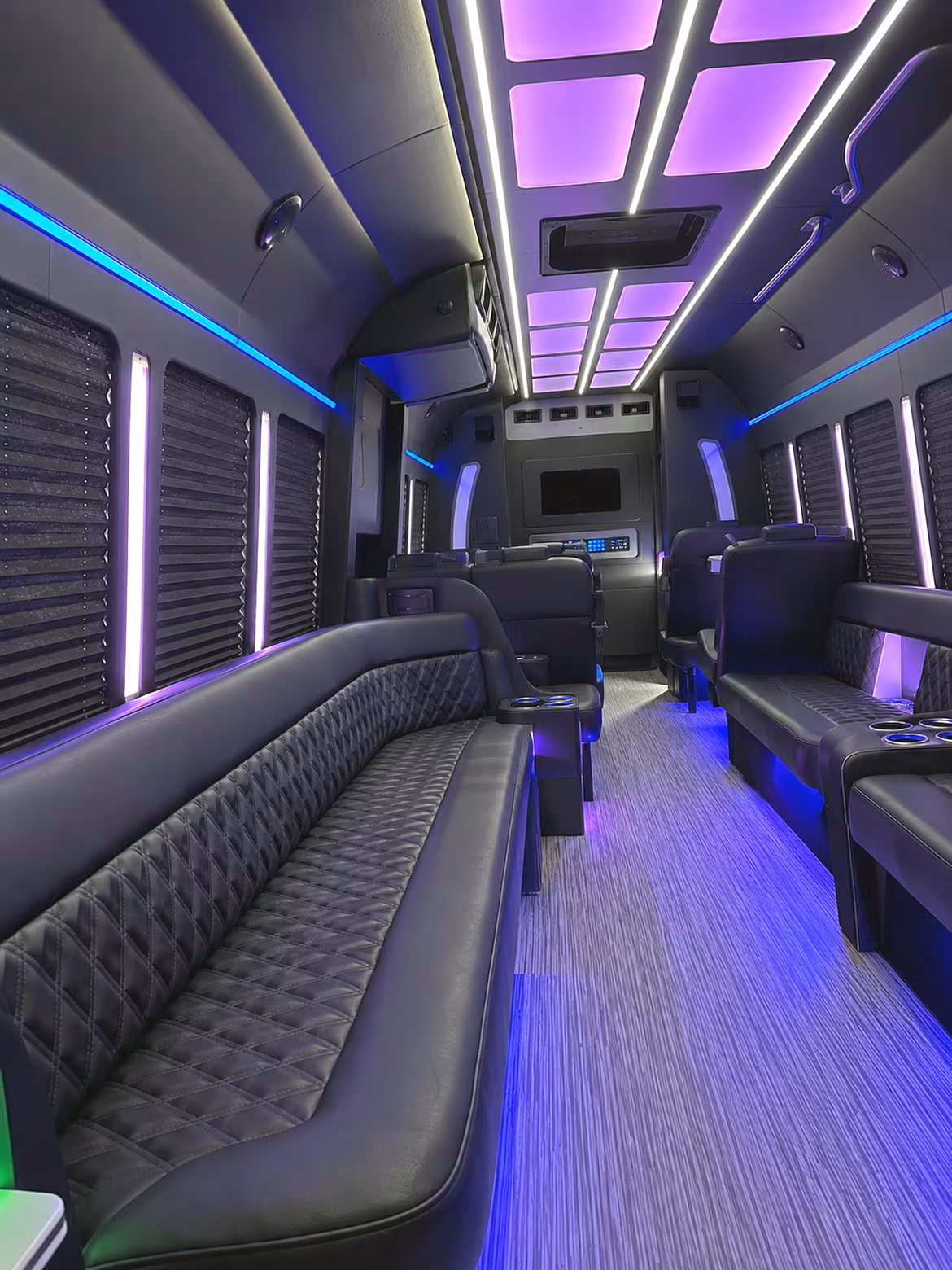 Odessa Bachelor & Bachelorette Transportation party bus interior