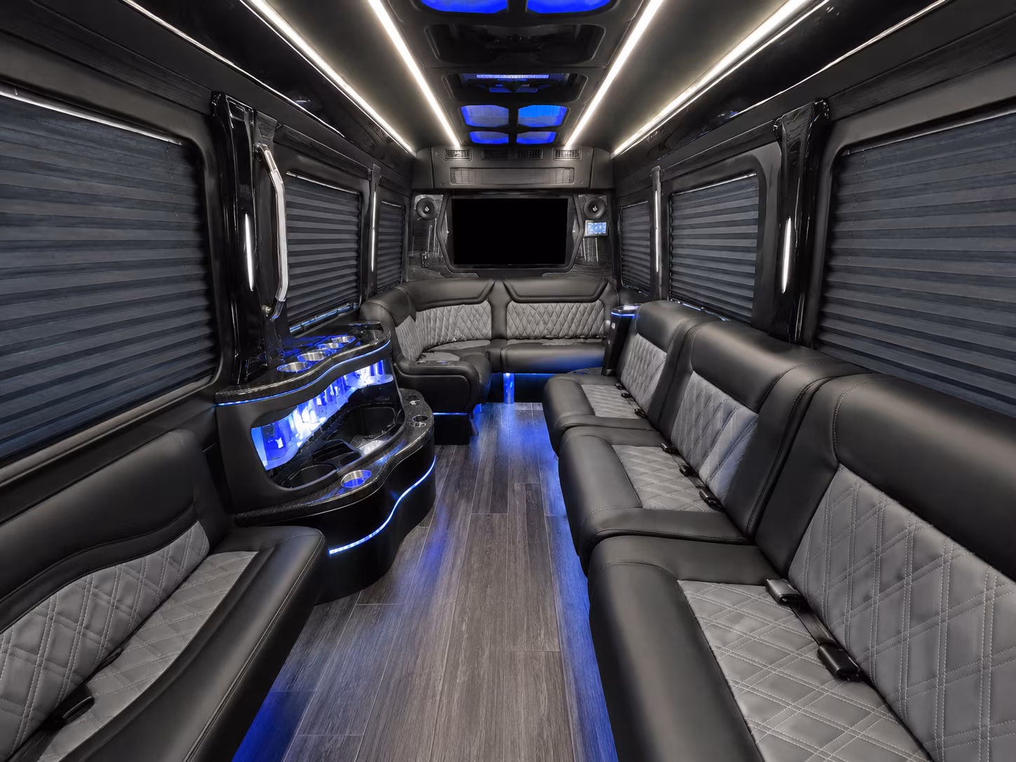 Odessa Corporate Transportation party bus interior