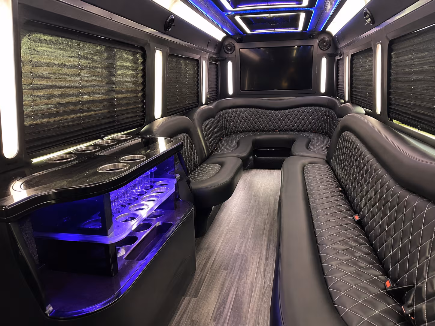Odessa Private Event Transportation party bus exterior