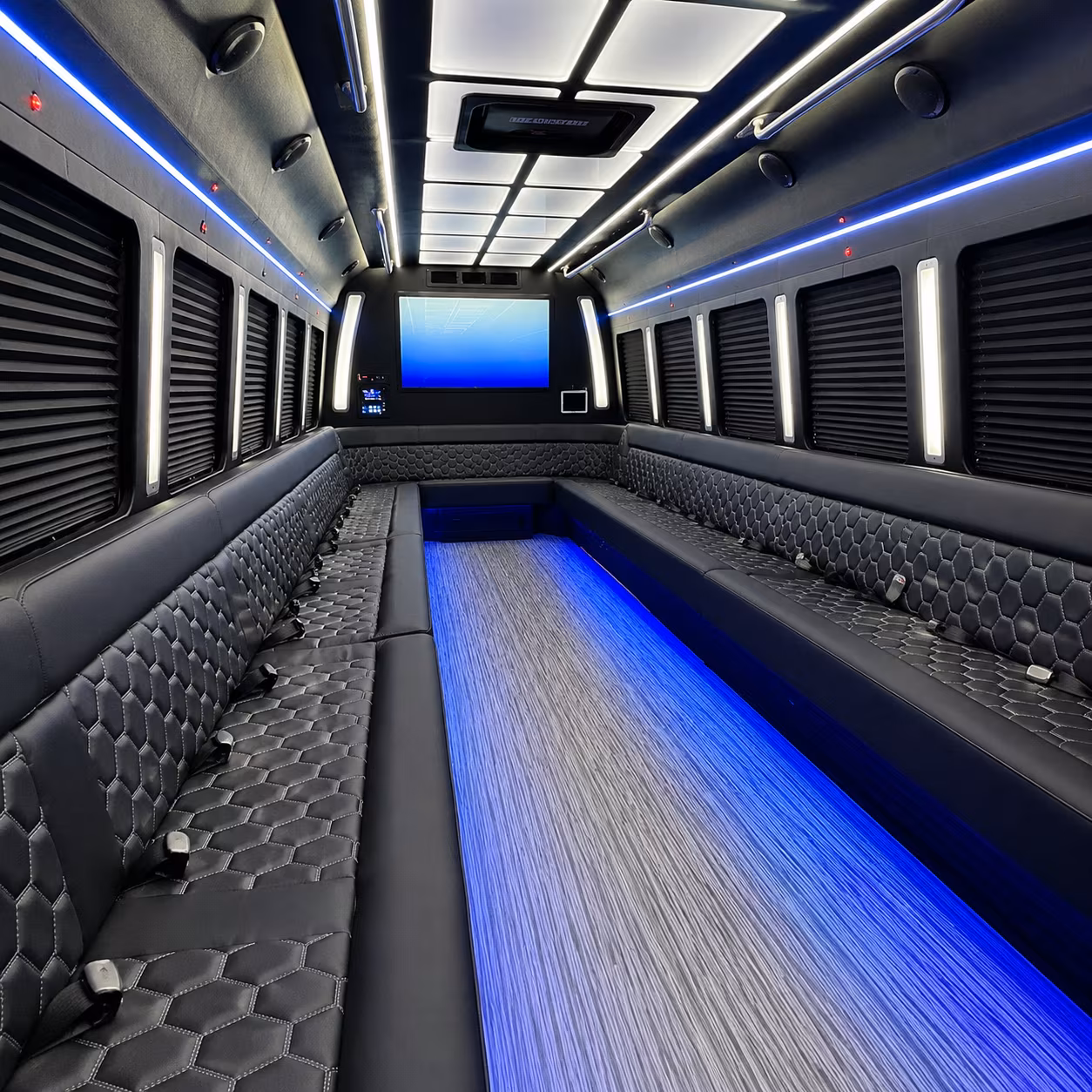Odessa Sporting Event Transportation party bus exterior