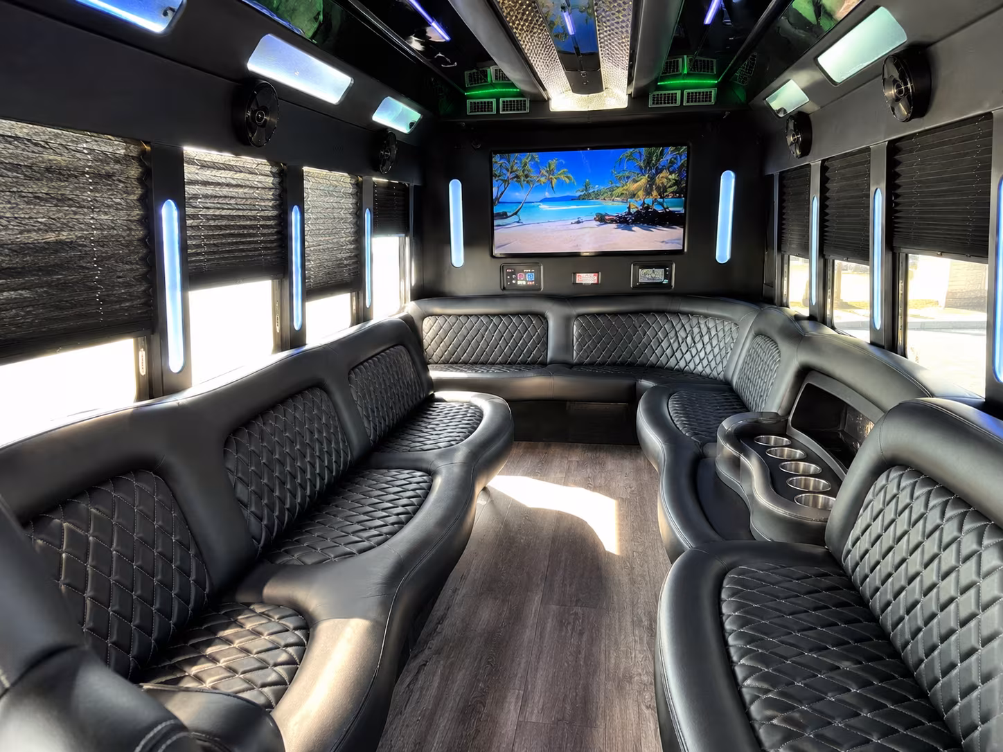 Odessa Sporting Event Transportation party bus exterior