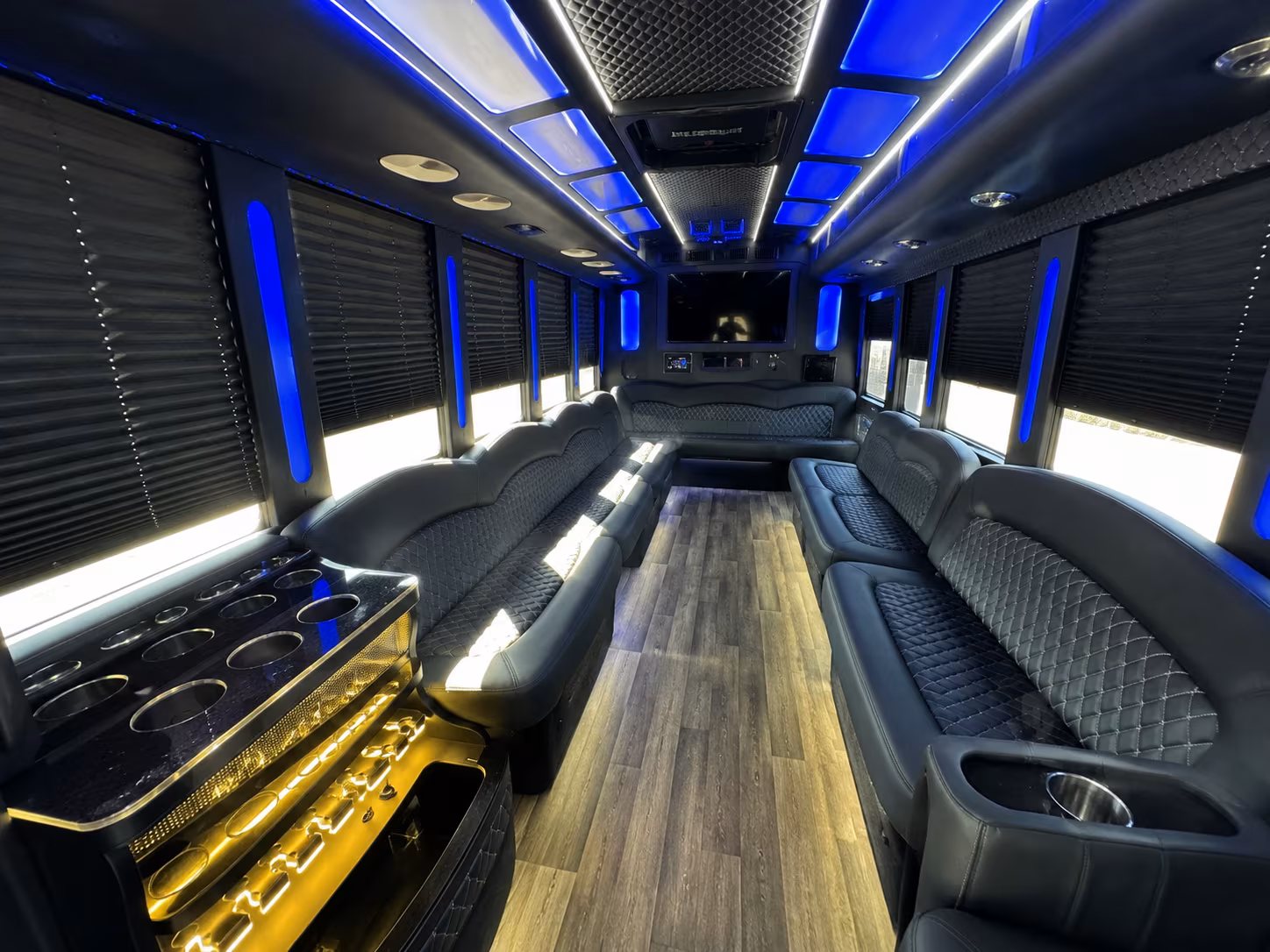 Odessa Sporting Event Transportation party bus exterior