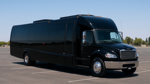 Exterior of Charter Bus Company El Paso's 30 Passenger Party Bus in El Paso