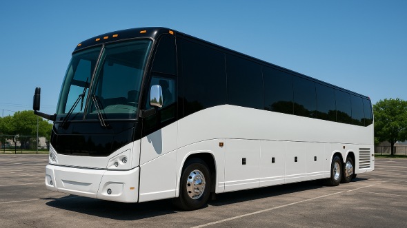 Exterior of Charter Bus Company Fort Worth's 40 Passenger Party Bus in Fort Worth