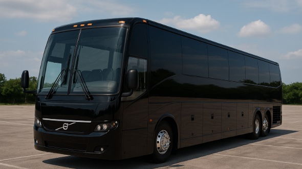 Exterior of Charter Bus Company Lubbock's 40 Passenger Party Bus in Lubbock