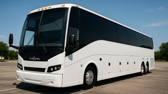 Exterior of Charter Bus Company Odessa's 44 Passenger Charter Bus in Odessa