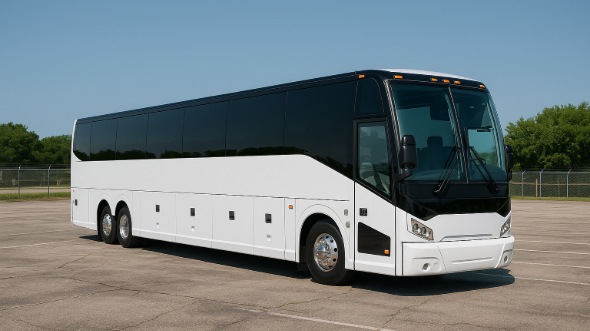 Exterior of Charter Bus Company Odessa's 46 Passenger Charter Bus in Odessa