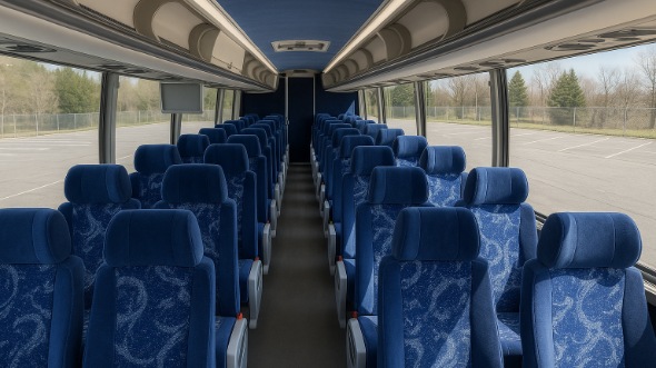 Interior of Charter Bus Company Odessa's 47 Passenger Charter Bus in Odessa