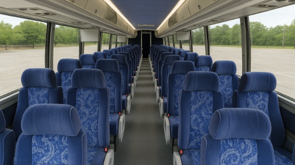Interior of Charter Bus Company Odessa's 48 Passenger Charter Bus in Odessa